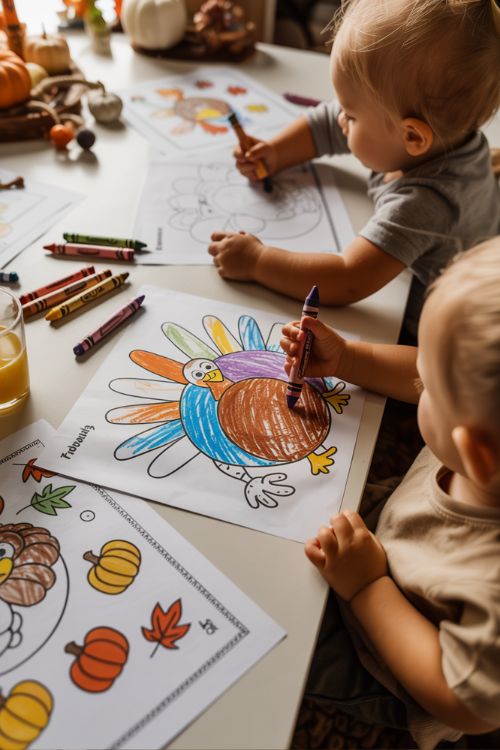 Printable And Coloring Page Thanksgiving Activities For Toddlers