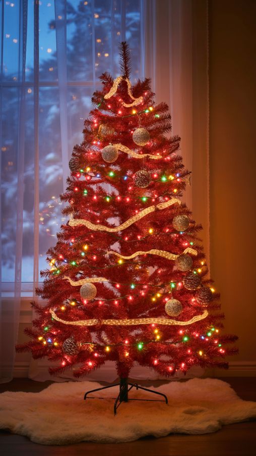 Red Christmas Tree Lighting Ideas for a Warm and Festive Glow