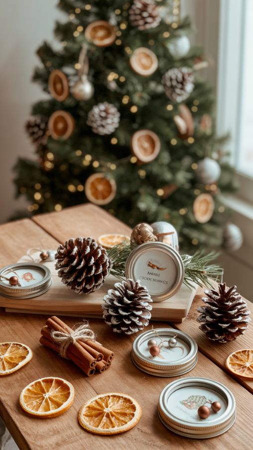 Rustic & Natural Christmas Ornaments Homemade