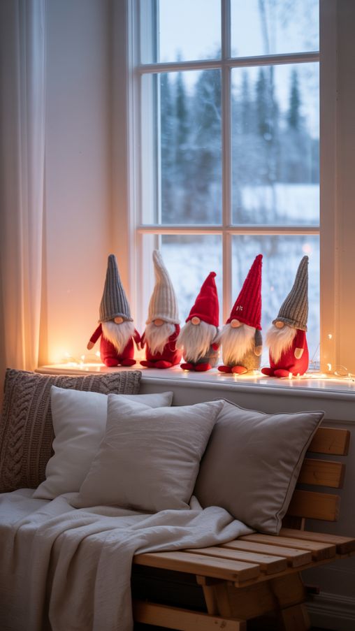 Scandinavian Christmas Gnomes and Figurines for a Cozy Holiday