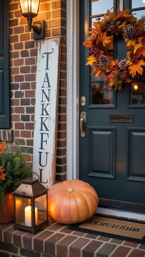 Small Porch Thanksgiving Decor Ideas