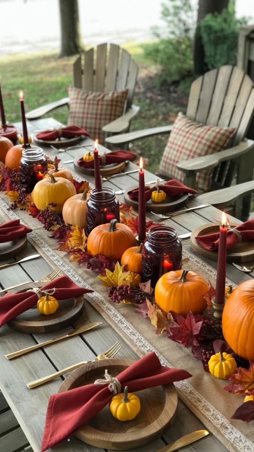 20 Stunning Thanksgiving Outdoor Dining Decor Ideas for a Cozy Feast ...
