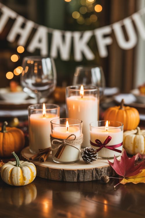 Thanksgiving Crafts for Adults – DIY Candles and Warm Lighting