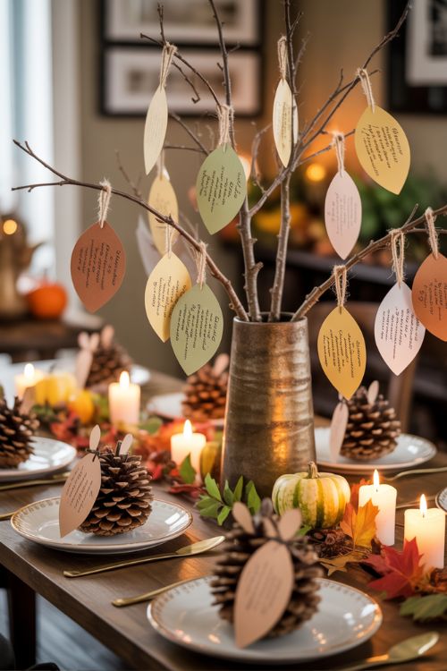 Thanksgiving Crafts for Adults – Interactive Table Decor Ideas
