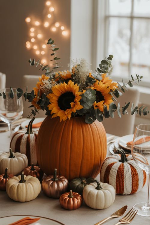 Thanksgiving Crafts for Adults – Pumpkin-Inspired Table Decor