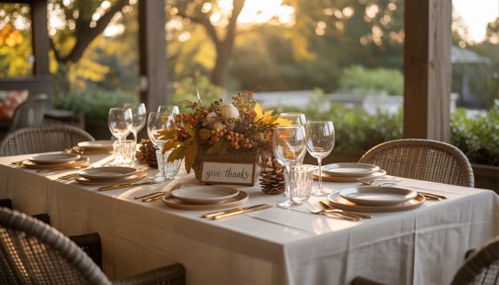 Thanksgiving Outdoor Dining Decor Ideas