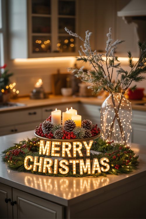 19 Stunning Christmas Kitchen Island Decor Ideas for a Festive Home ...