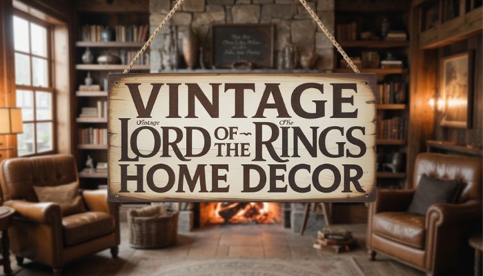 Vintage Lord of the Rings Home Decor