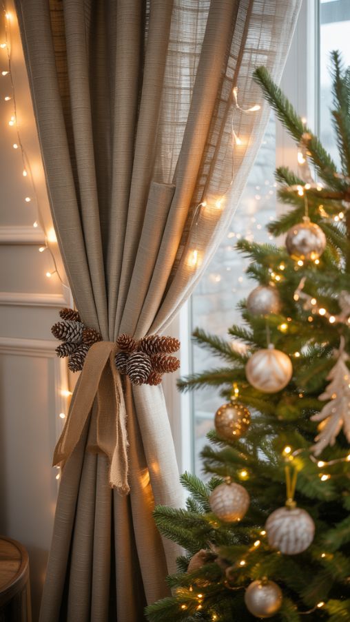 Adding Festive Touches to Christmas Curtains