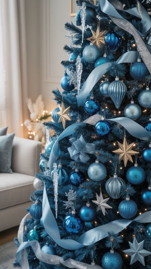 Blue Christmas Tree Ornament Ideas: How to Mix Colors, Textures, and Accents for a Stunning Holiday Tree