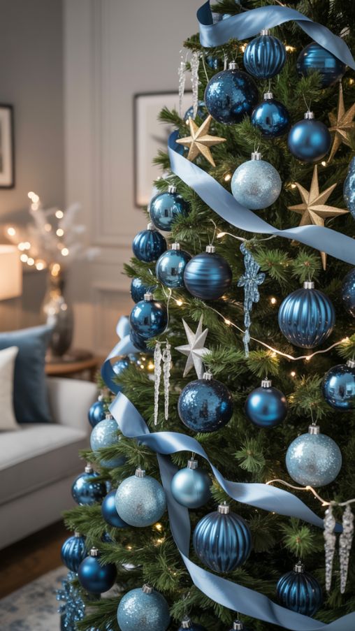 Blue Christmas Tree Ornament Ideas: How to Mix Colors, Textures, and Accents for a Stunning Holiday Tree
