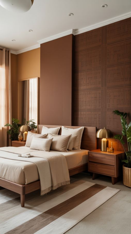 Brown Bedroom Walls – Paint and Wallpaper Ideas