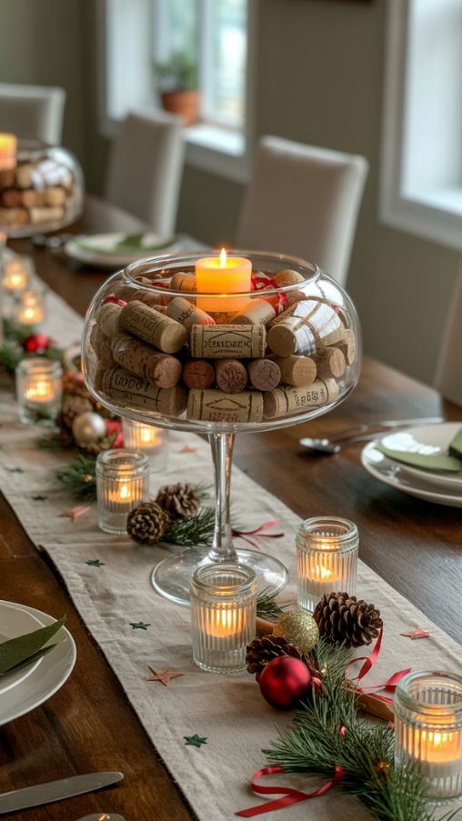 Budget-Friendly DIY Christmas Table Centerpiece Ideas Using Everyday Items