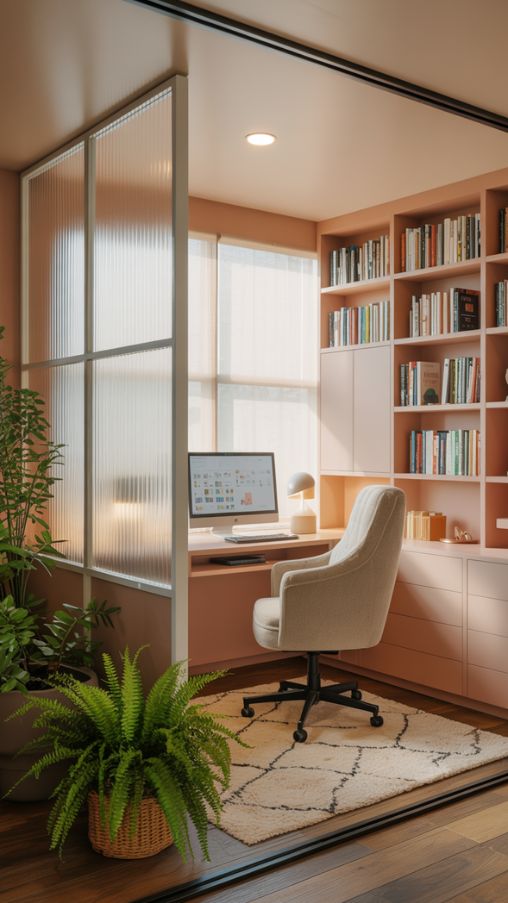 Calm and Productive Bloxburg Office Layout