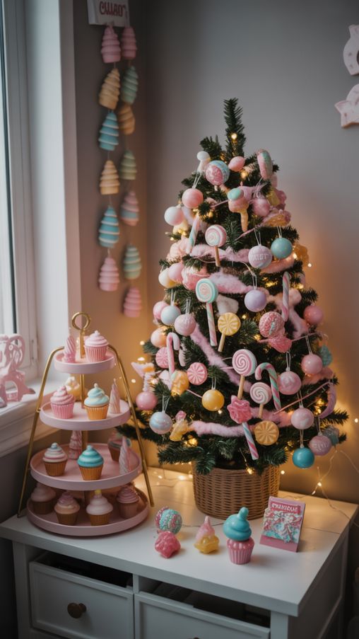Candy Land Christmas Tree Ideas for Small Spaces