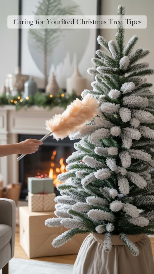 Caring for Your Flocked Christmas Tree Tips