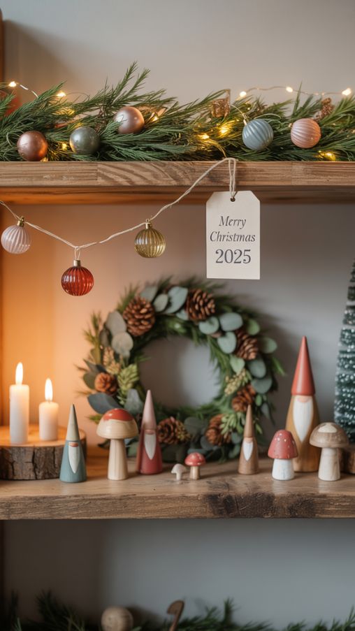 Christmas Shelf Decor Trends for 2025: Sustainable, Vintage, and Whimsical Ideas