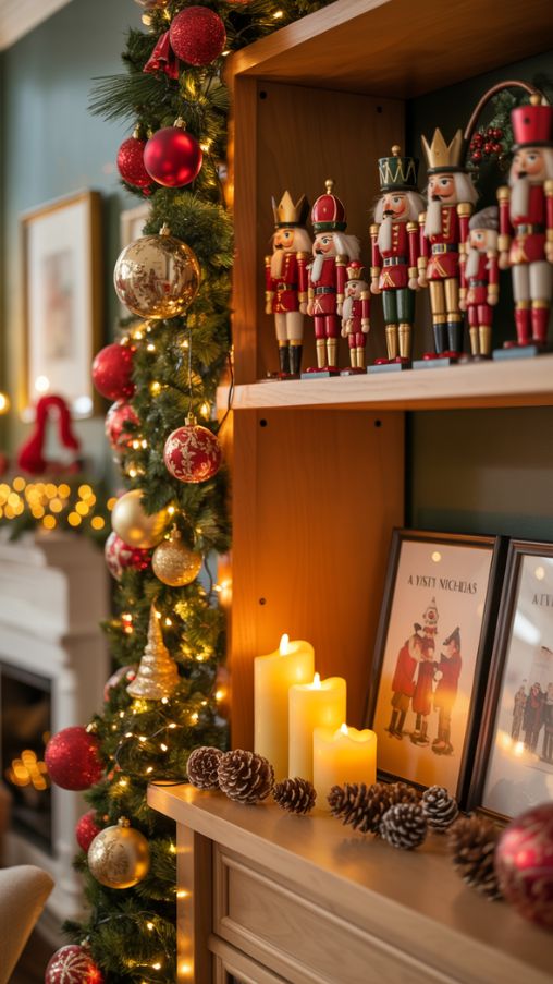 Classic Christmas Shelf Decor Ideas for a Timeless Holiday Look