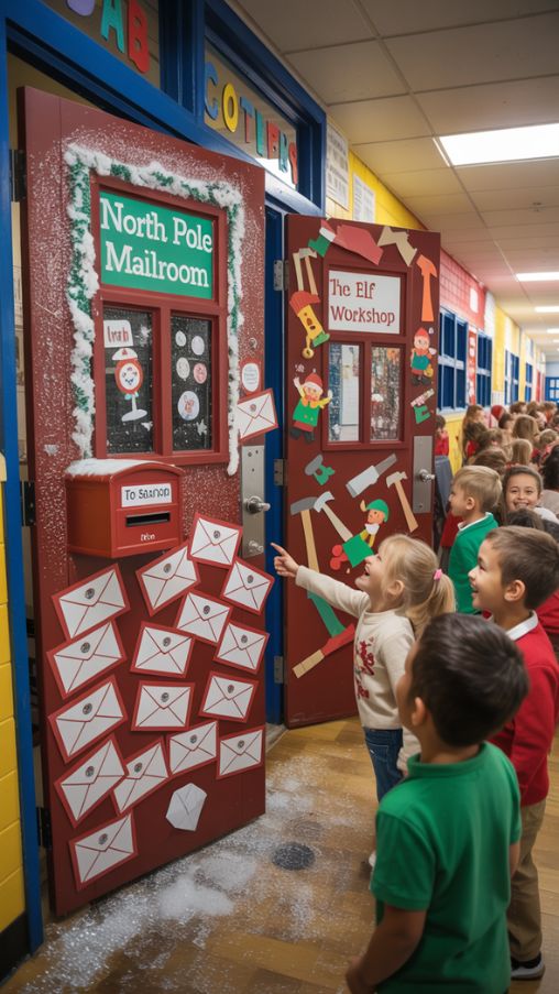 Classroom Door Decorations That Wow – Creative School Christmas Door Ideas