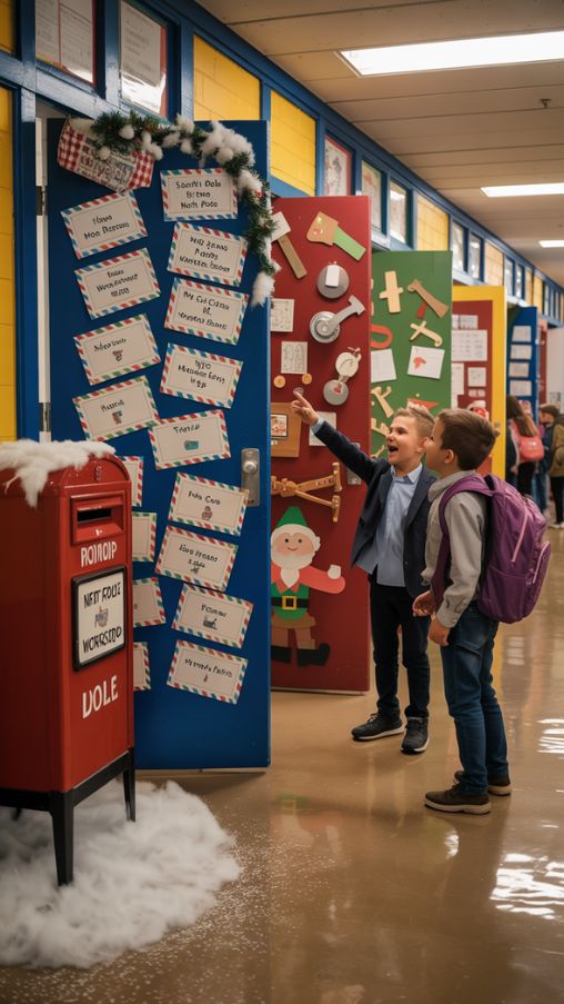 Classroom Door Decorations That Wow – Creative School Christmas Door Ideas