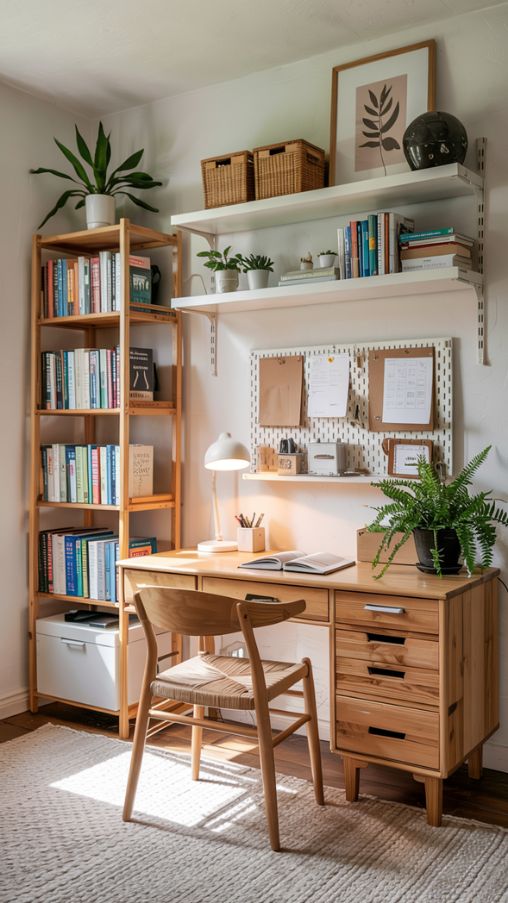 Clever Vertical Storage Ideas for Small Home Offices