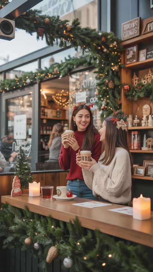 Coffee Shop Christmas Decorations Ideas Music Scent and Atmosphere