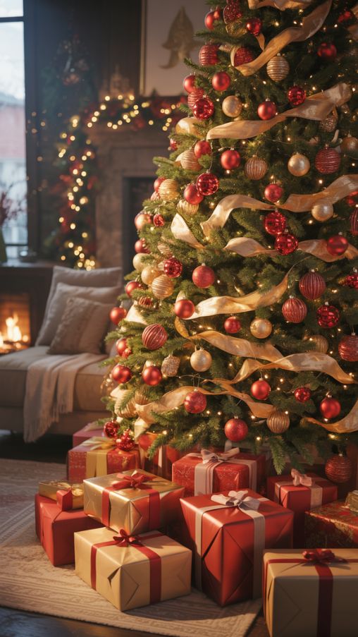 Colorful Christmas Tree Color Palette Ideas