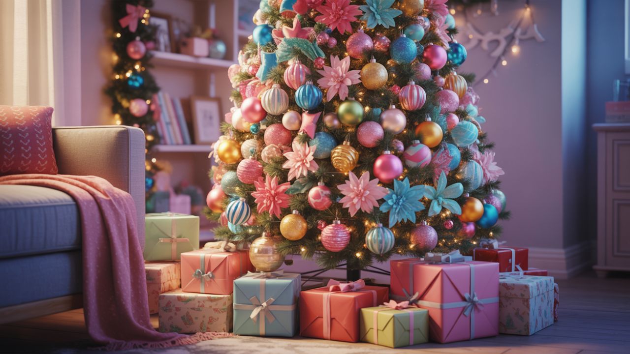 Colorful Christmas Tree Decorating Ideas