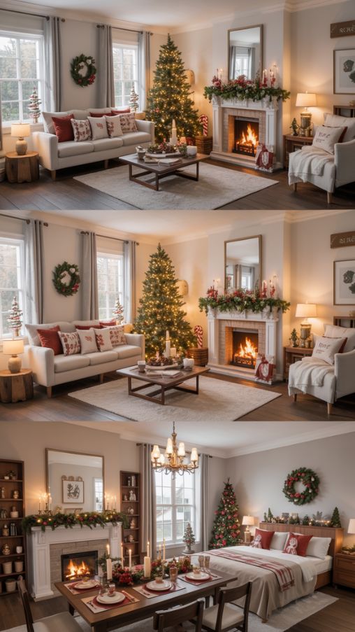 Cozy Bloxburg Christmas Interior Design Inspiration