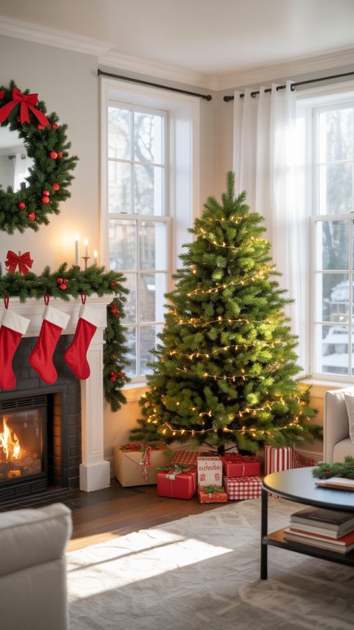 Cozy Bloxburg Christmas Living Room Decor Inspiration