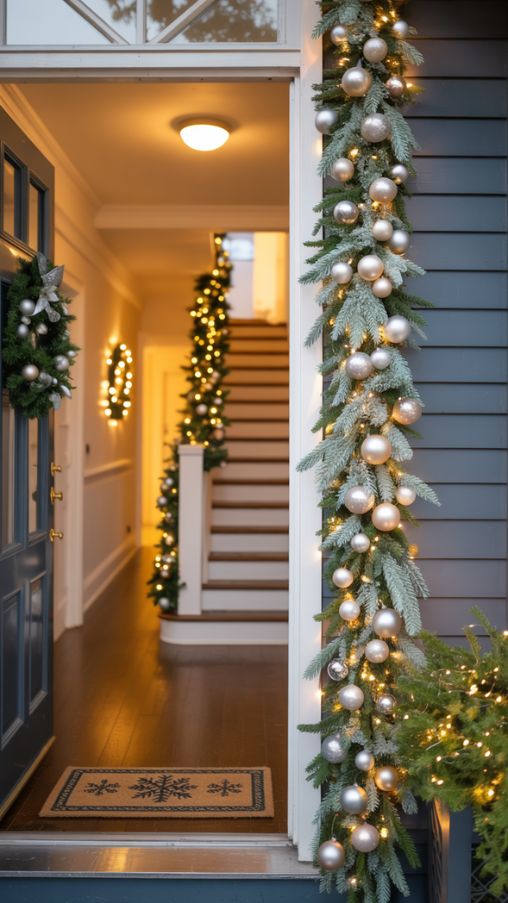 Creating Cohesion Between Indoor and Outdoor Christmas Decorations in Hallways