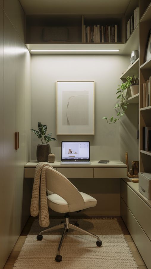 Creating a Cozy and Productive Closet Office – Small Space Comfort Ideas