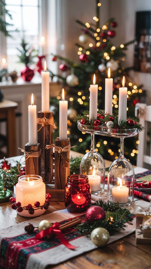 Creative Christmas Candle Holder Ideas for Festive Decor