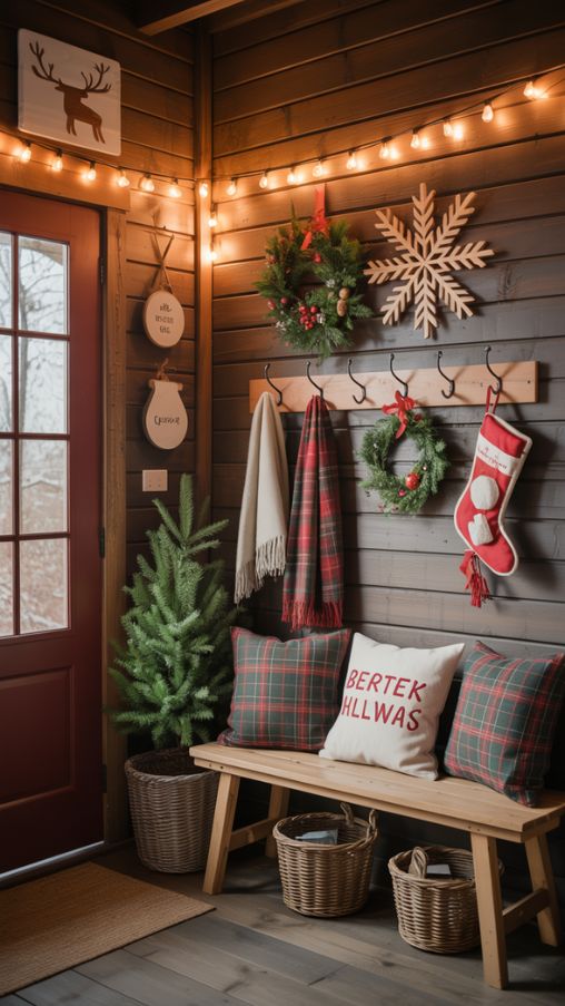 Creative Wall Hangings and Entryway Decor for Rustic Cabins