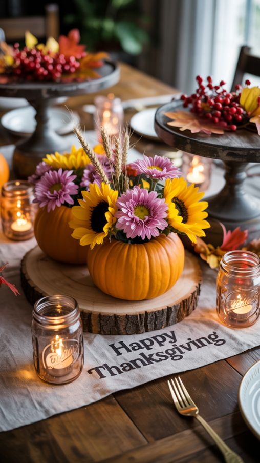 Creative and Budget-Friendly Thanksgiving Table Centerpieces