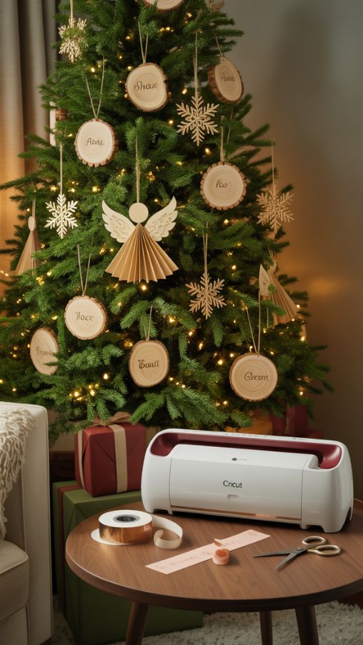 Cricut Christmas Tree Decor Ideas – Personalized Handmade Ornaments