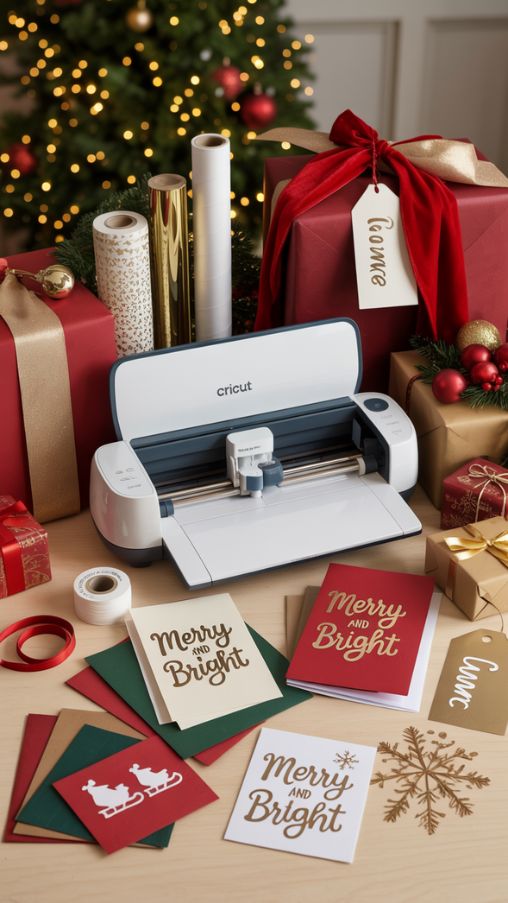 DIY Christmas Cards and Tags Using Cricut – Handmade Holiday Paper Crafts
