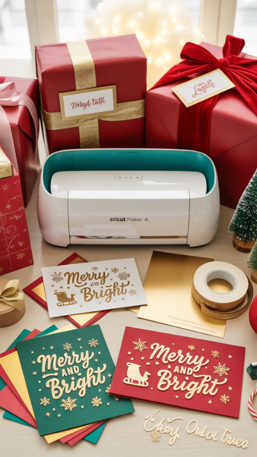 DIY Christmas Cards and Tags Using Cricut – Handmade Holiday Paper Crafts