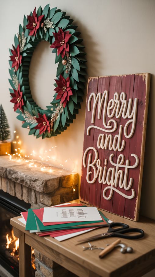 DIY Cricut Christmas Wreaths and Wall Decor – Handmade Festive Touches