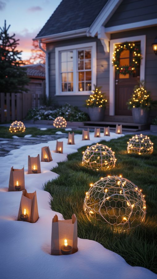 DIY Handmade Exterior Christmas Lights Ideas