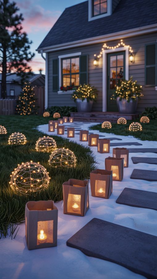 DIY Handmade Exterior Christmas Lights Ideas