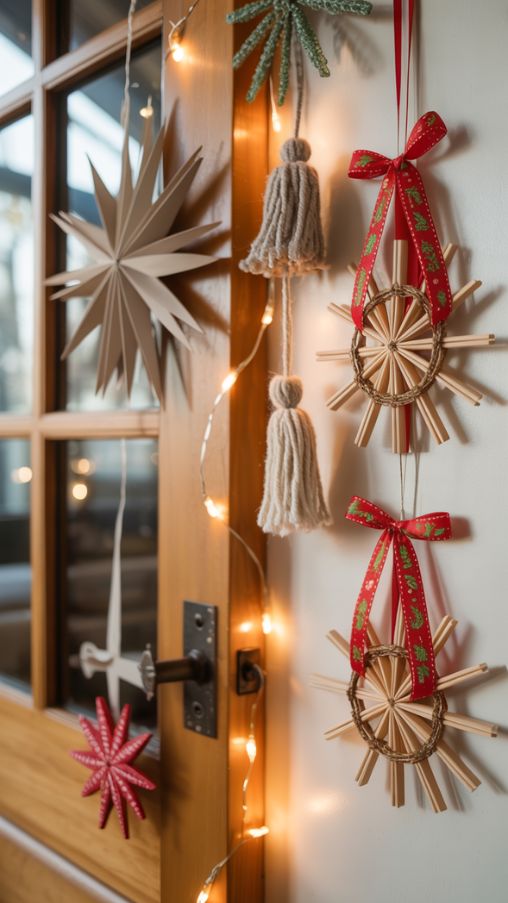 DIY Seasonal Wall Hangings Christmas Entryway Decor