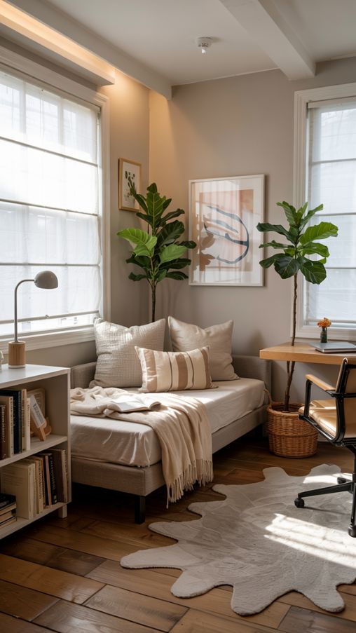 Daybed Office Guest Room Ideas for Small Spaces