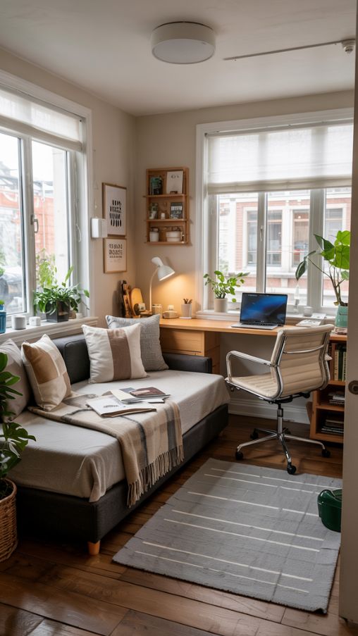 Daybed Office Guest Room Ideas for Small Spaces