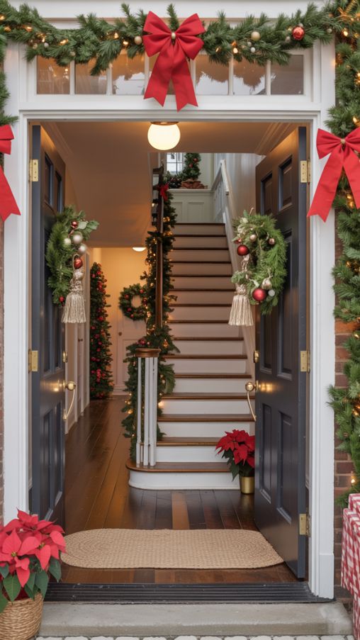 Decorating Hallways, Staircases, and Entryways for Christmas