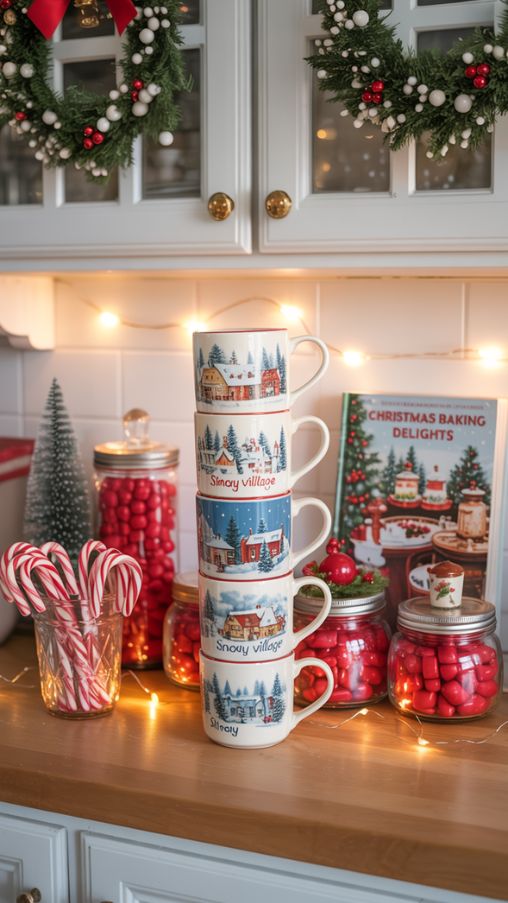 Decorating Kitchen Shelves for Christmas: Festive and Cozy Ideas