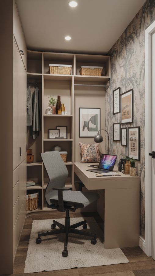 Decorating Your Closet Office – Personalized Small Space Ideas