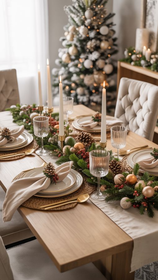 Dining Room Magic with Pretty Christmas Decorations 2024–2025
