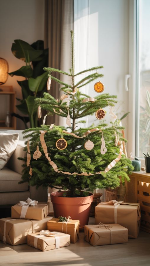 Eco-Friendly Potted and Living Christmas Tree Ideas for Home Decor