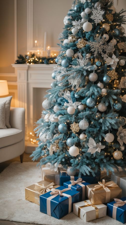 Elegant Blue Christmas Tree Decor Ideas for a Stylish Holiday Home
